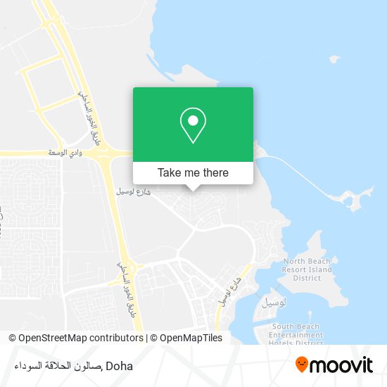 صالون الحلاقة السوداء map