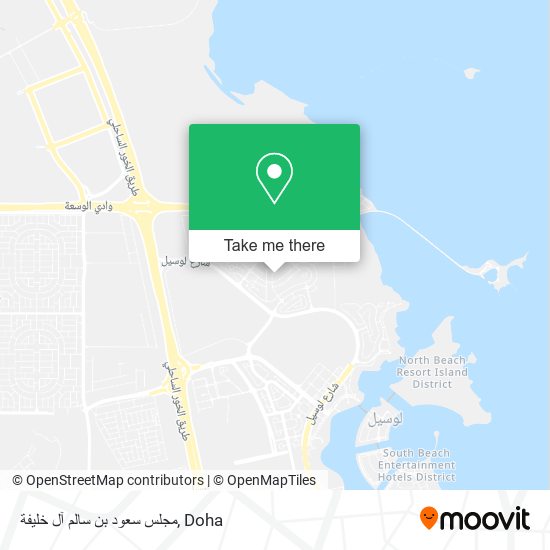مجلس سعود بن سالم آل خليفة map