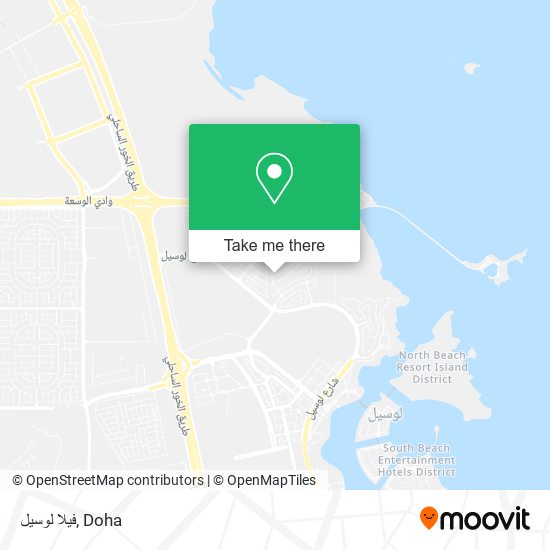 فيلا لوسيل map