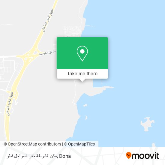 سكن الشرطة خفر السواحل قطر map