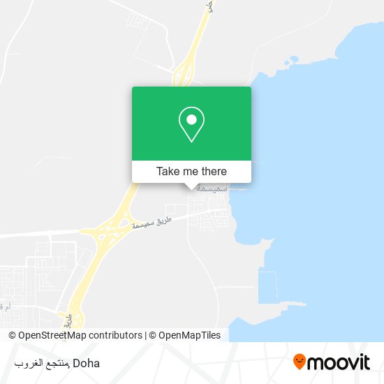 منتجع الغروب map