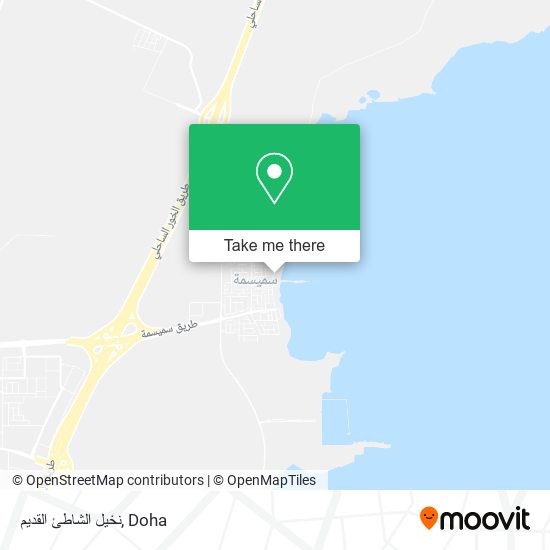 نخيل الشاطئ القديم map