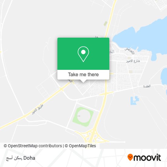 سكن آسج map