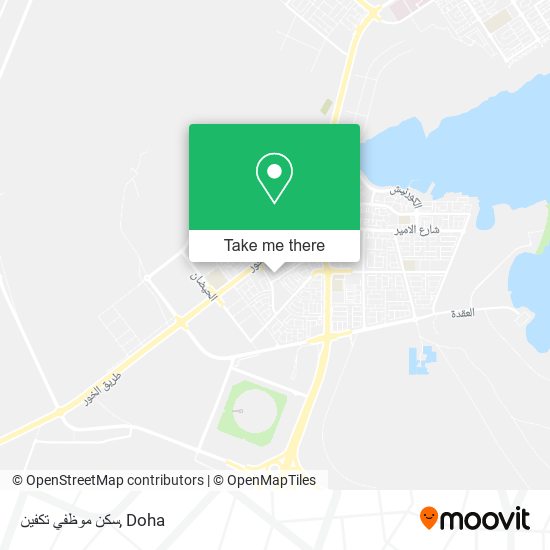 سكن موظفي تكفين map