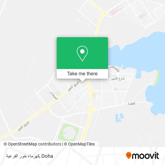 كهرماء خور الفرعية map