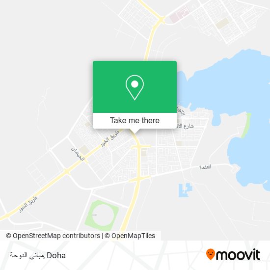 مباني الدوحة map