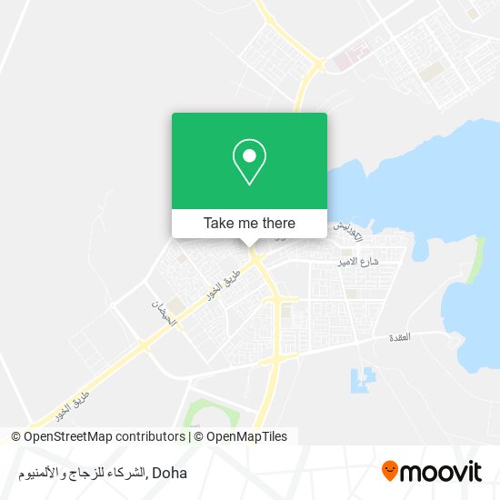 الشركاء للزجاج والألمنيوم map