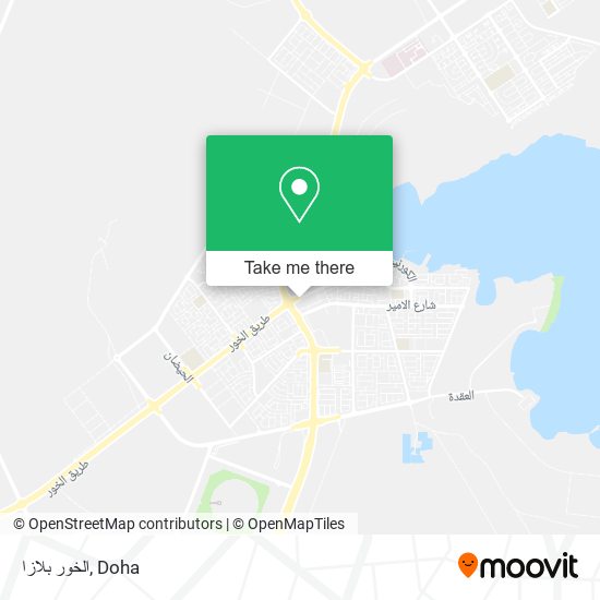 الخور بلازا map