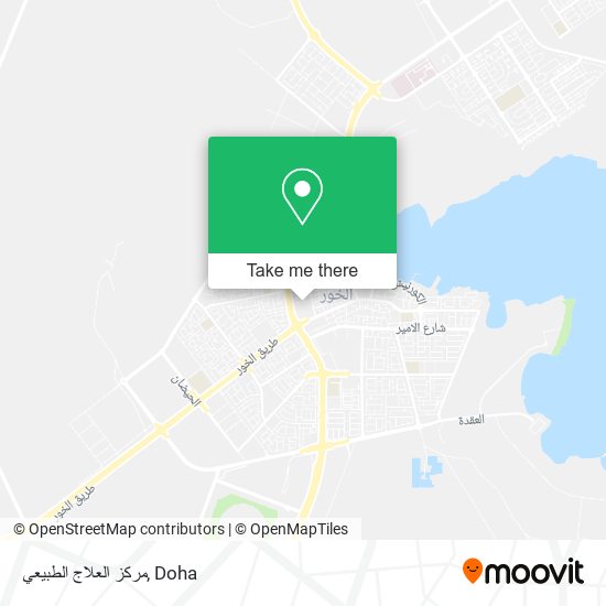مركز العلاج الطبيعي map