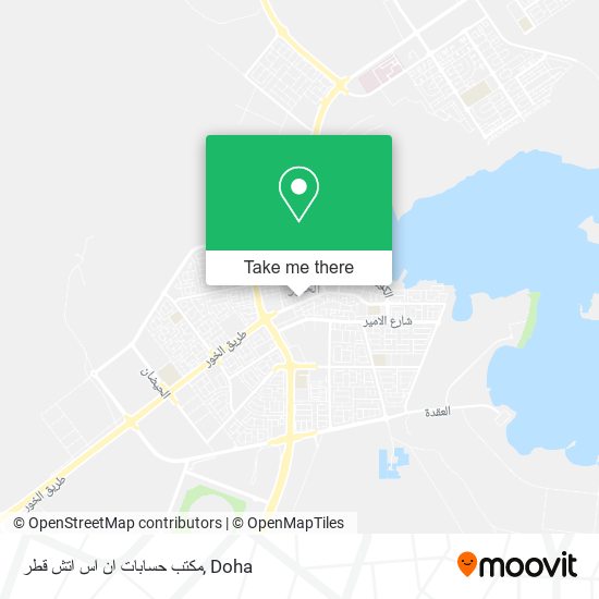 مكتب حسابات ان اس اتش قطر map