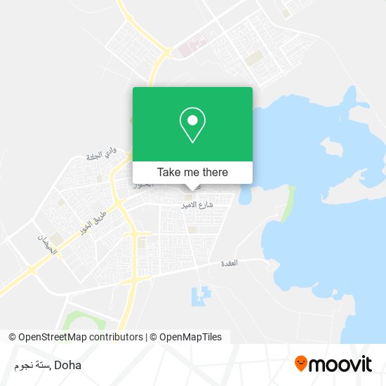 ستة نجوم map
