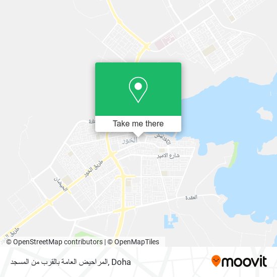 المراحيض العامة بالقرب من المسجد map