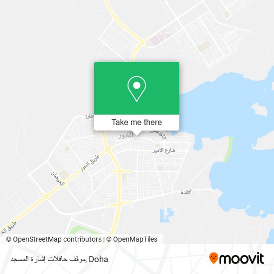 موقف حافلات إشارة المسجد map