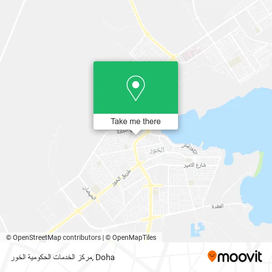 مركز الخدمات الحكومية الخور map