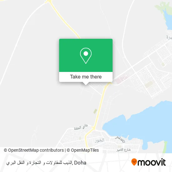 الذيب للمقاولات و التجارة و النقل البري map