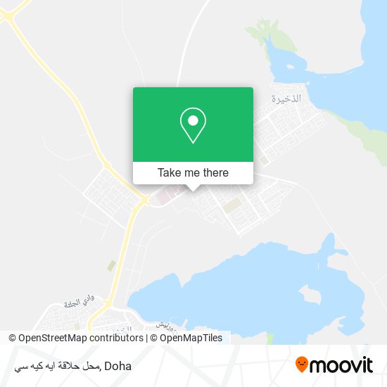 محل حلاقة ايه كيه سي map