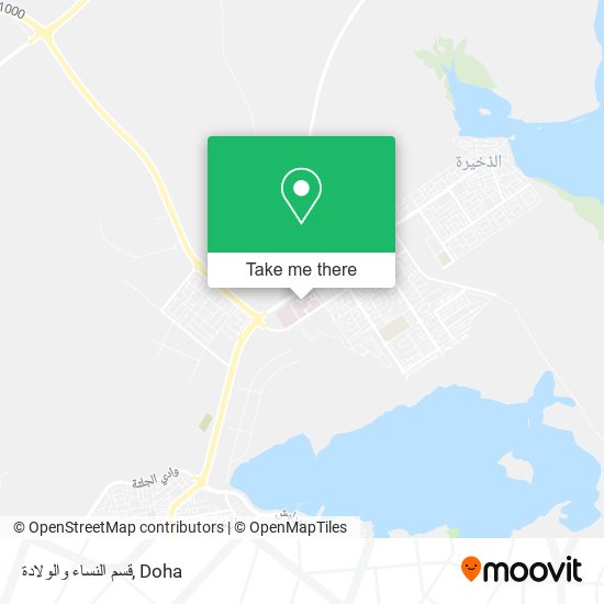 قسم النساء والولادة map