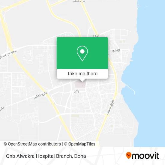 QNB Alwakra Hospital Branch map