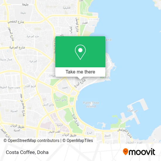 Costa Coffee map