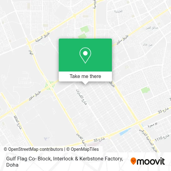 Gulf Flag Co- Block, Interlock & Kerbstone Factory map