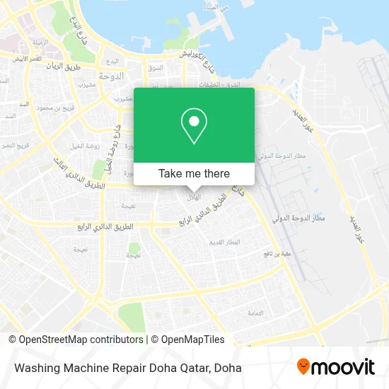 Washing Machine Repair Doha Qatar map