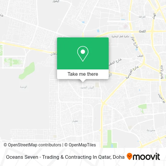 Oceans Seven - Trading & Contracting In Qatar map
