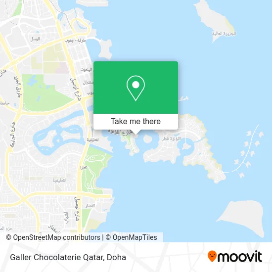 Galler Chocolaterie Qatar map