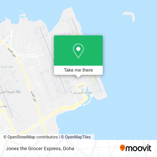 Jones the Grocer Express map