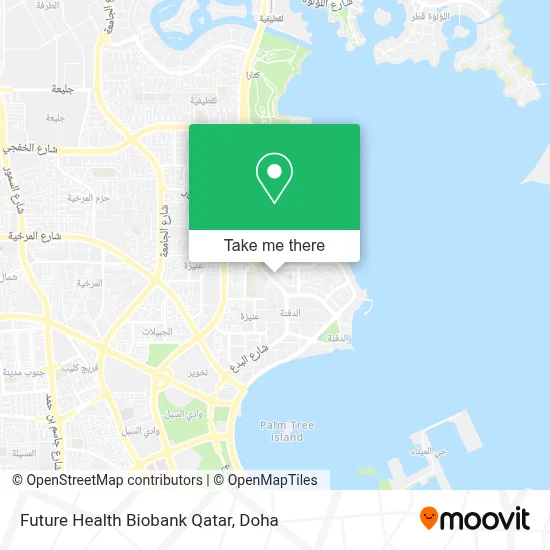 Future Health Biobank Qatar map