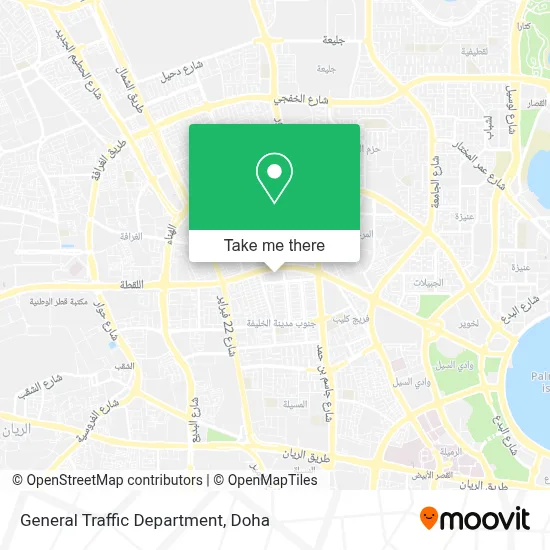 General Traffic Department map