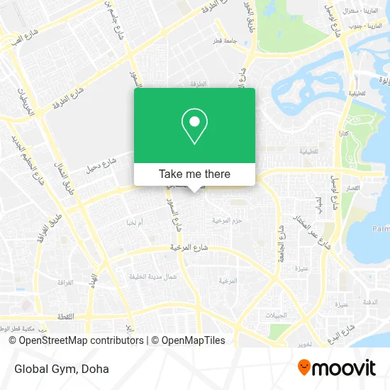 Global Gym map
