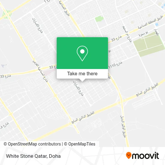 White Stone Qatar map