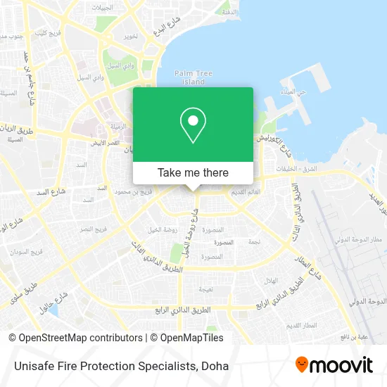 Unisafe Fire Protection Specialists map