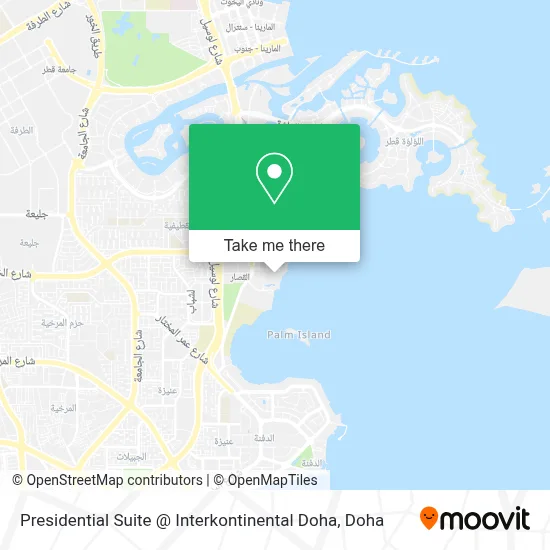 Presidential Suite @ Interkontinental Doha map