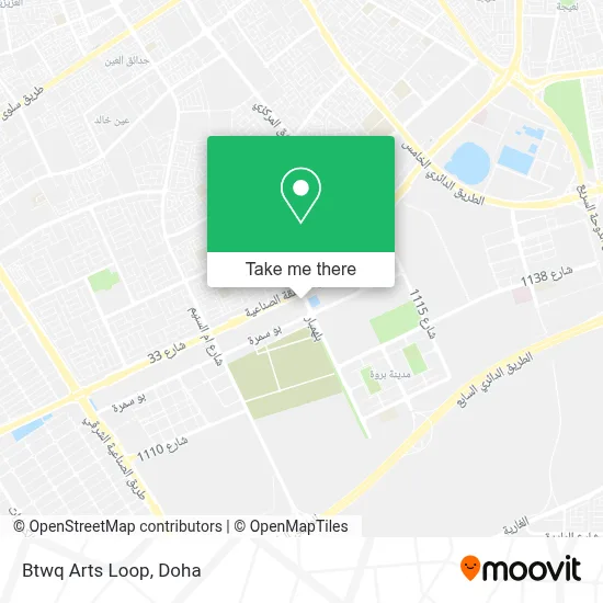 Btwq Arts Loop map