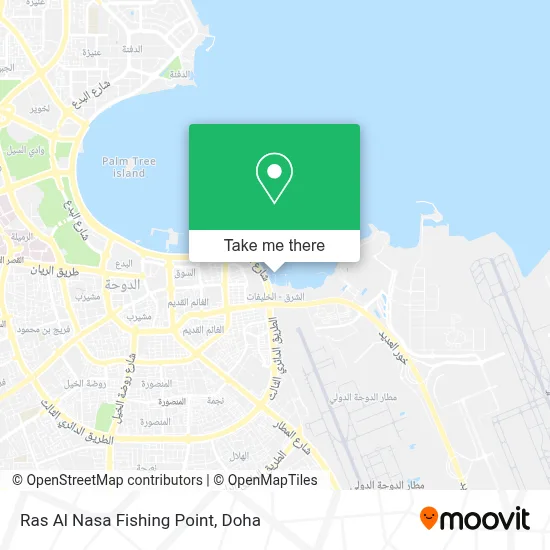 Ras Al Nasa Fishing Point map