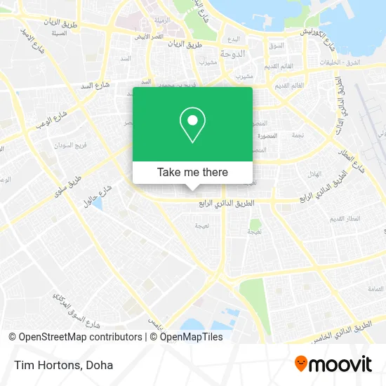 Tim Hortons map