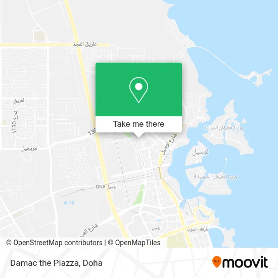 Damac the Piazza map