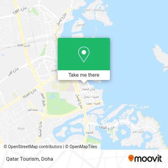 Qatar Tourism map