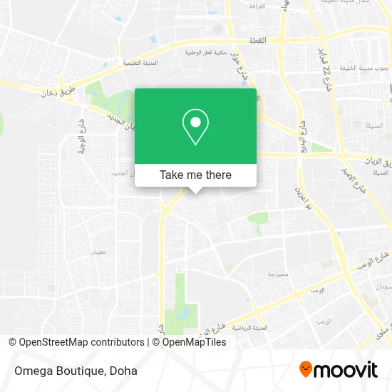 Omega Boutique map