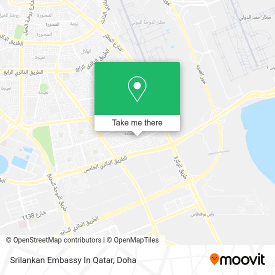 Srilankan Embassy In Qatar map