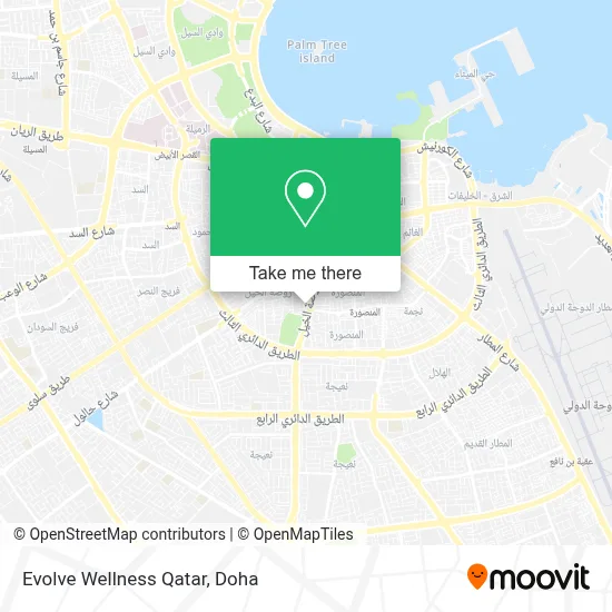 Evolve Wellness Qatar map