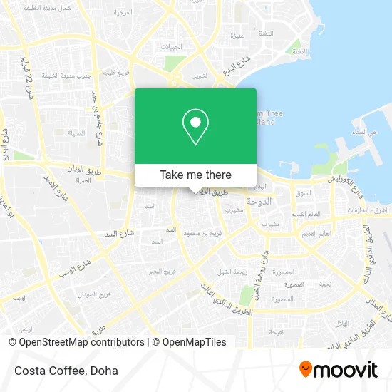 Costa Coffee map