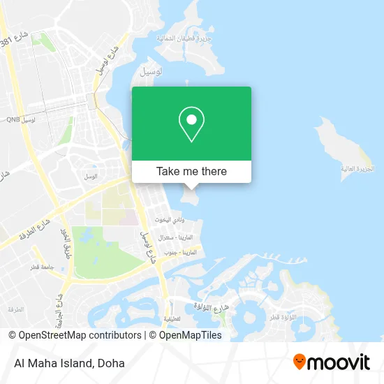 Al Maha Island map