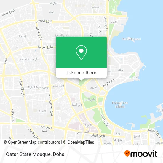 Qatar State Mosque map