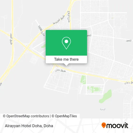 Alrayyan Hotel Doha map