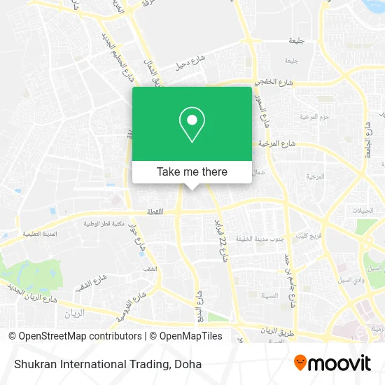 Shukran International Trading map