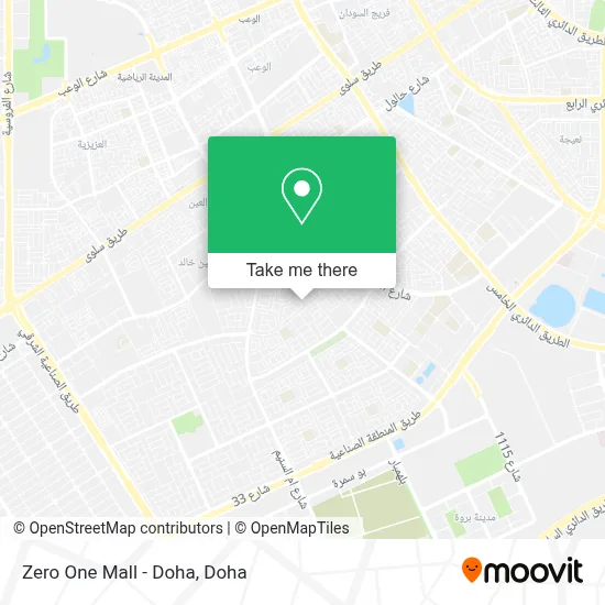 Zero One Mall - Doha map