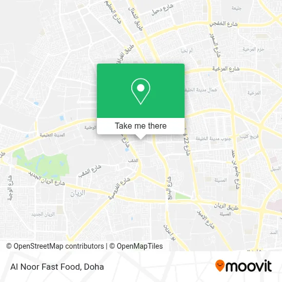 Al Noor Fast Food map