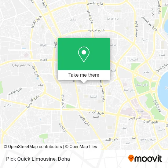 Pick Quick Limousine map